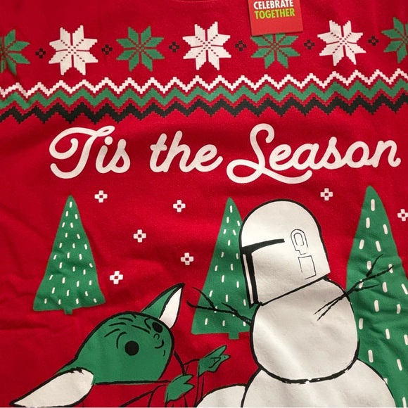 Boy Mandalorian “Tis The Season For The Bounty" Christmas Fleece Sweatshirt - Picture 10 of 11